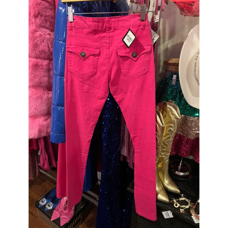 PANTALON MEZCLILLA MAGENTA
