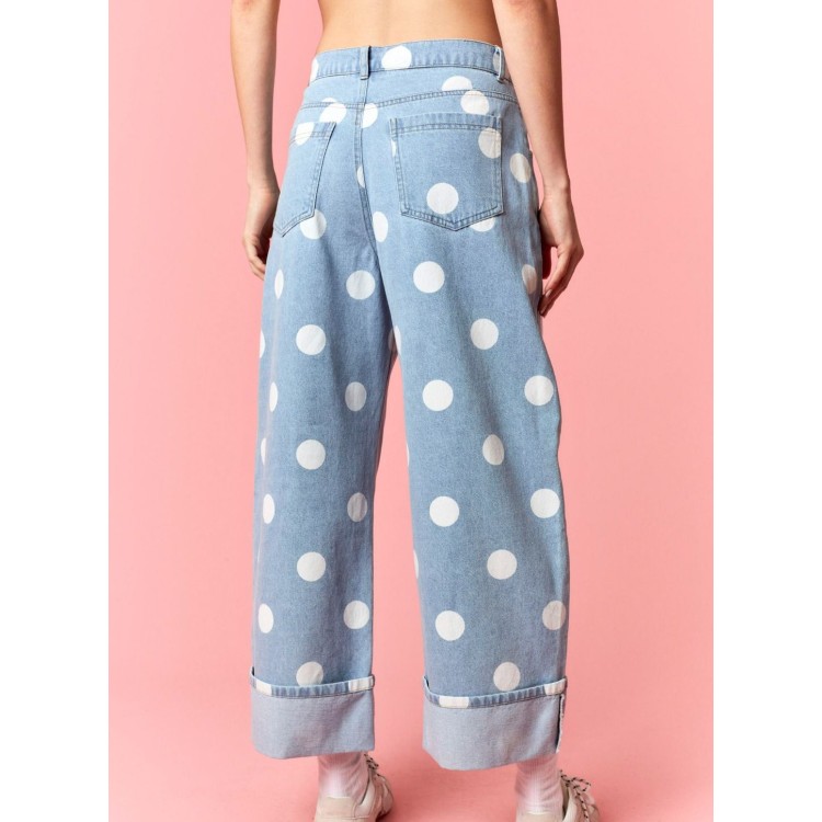 PANTALON DENIM POLKA AZUL