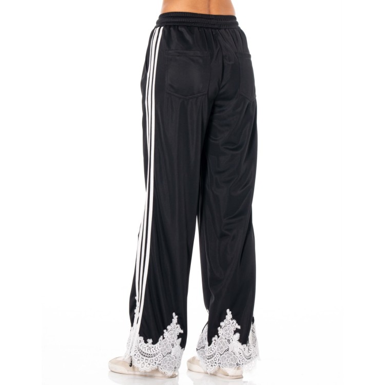 PANTALON NEGRO ENCAJE BLANCO