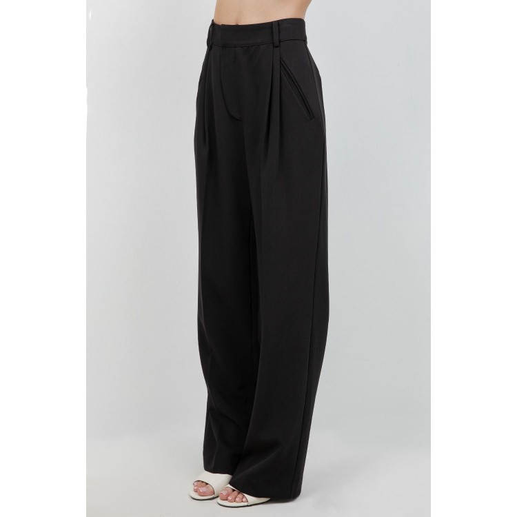PANTALON NEGRO PINZAS