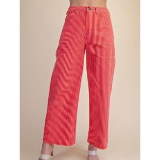 PANTALON ROJO RAYADO