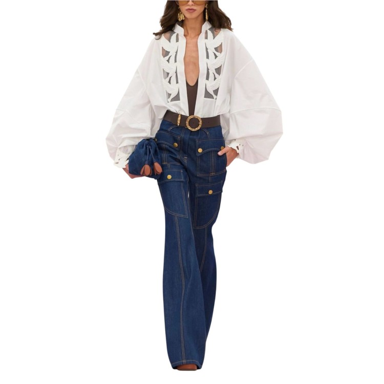 PANTALON RECTO BOLSAS DARK DENIM