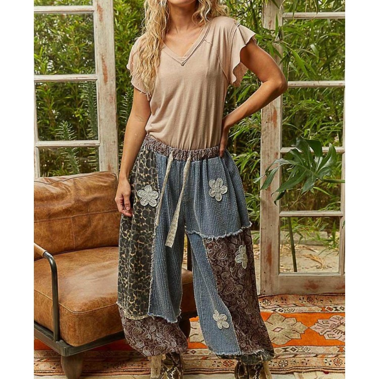 PANTALON ALADIN LEOPARD MULTI