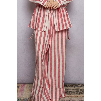 PANTALON RAYAS ROJO