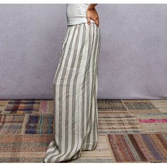 PANTALON GRIS RAYAS LINO