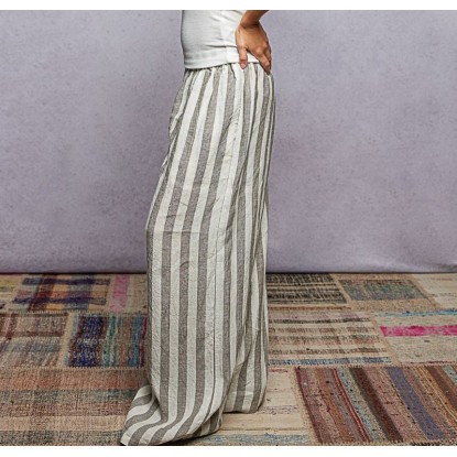 PANTALON GRIS RAYAS LINO
