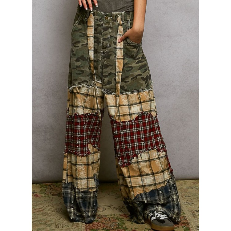 PANTALON CAMUFLAJE PARCHES