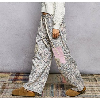 PANTALON ROSA FLORAL