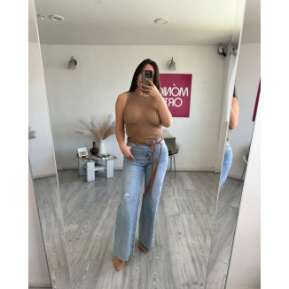 JEANS  DECONSTRUIDO PRETINA LIGTH 