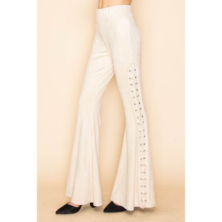 PANTALON CAMPANA ESTOPEROL BEIGE