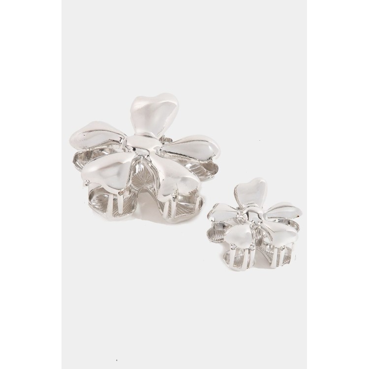 ACC 2 PINZAS CABELLO PLATA METALICA