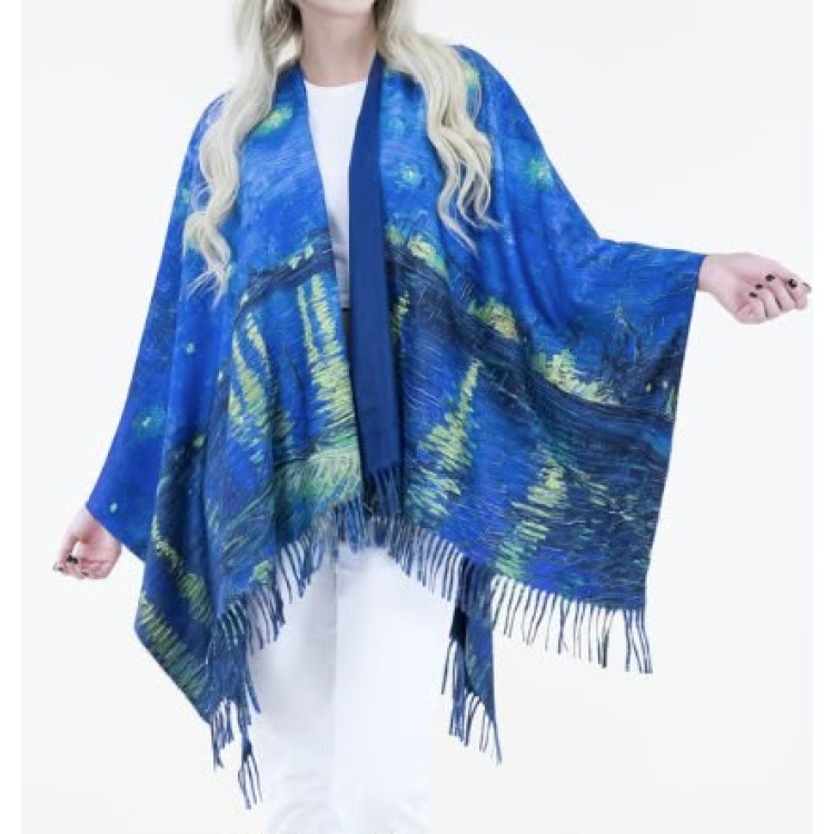 PONCHO MAR AZUL NOCHE