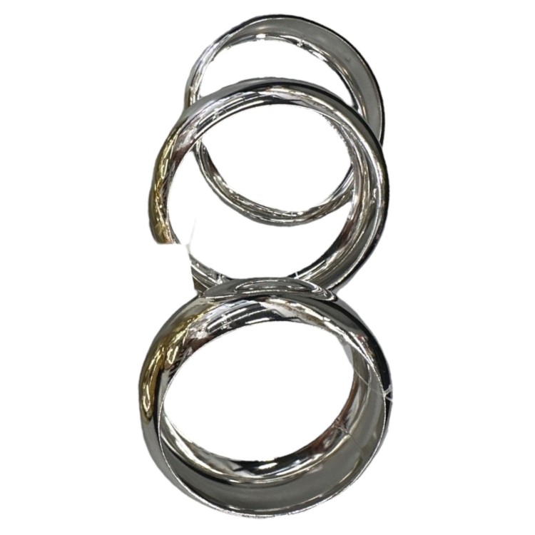 JUEGO DE PULCERAS GRUESA PLATA