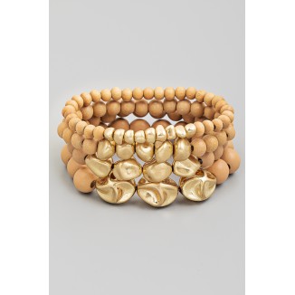 BRASALETE TEXTURIZADO CAMEL 