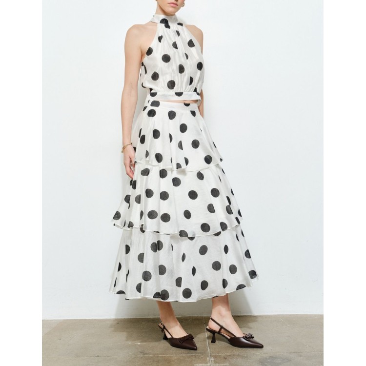 BLUSA SIN MANGA POLKA DOT BCA