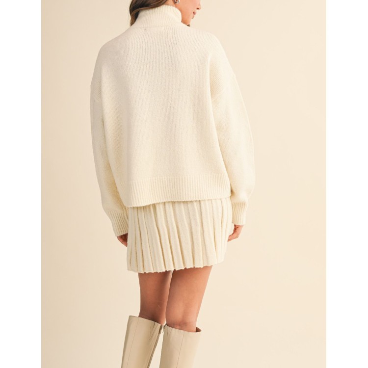 SET FALDA TABLONES CREMA