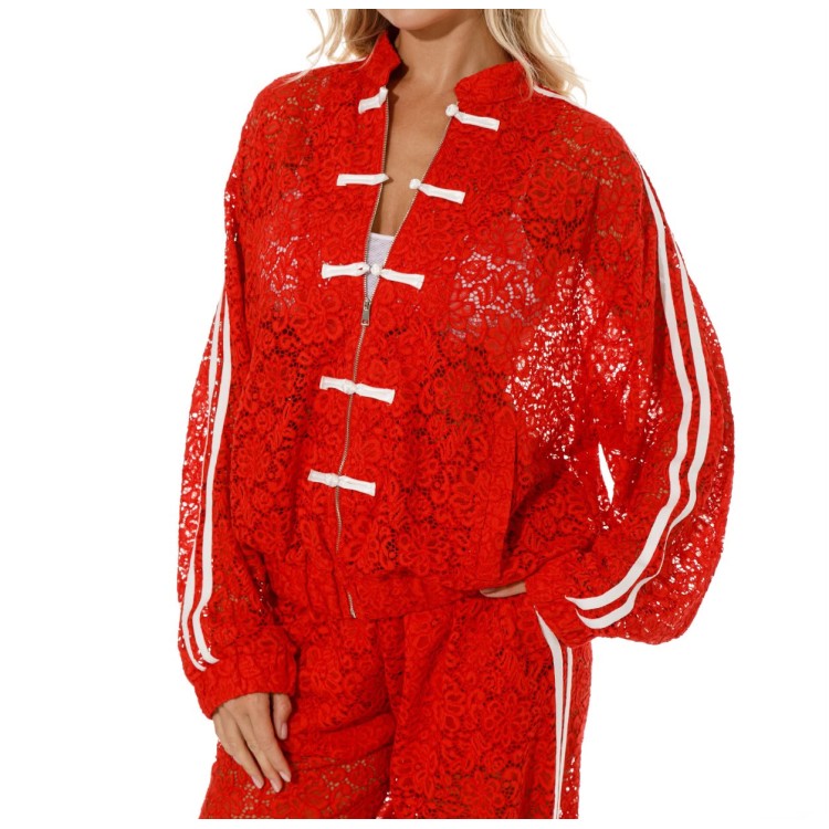 SET ROJO ENCAJE PANTS
