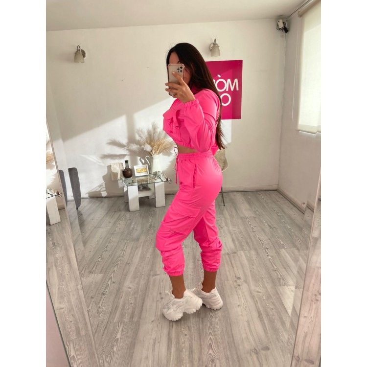 SET VINIL JOGGER PINK