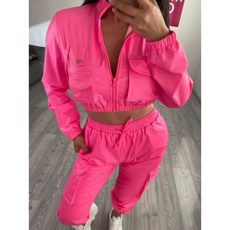 SET VINIL JOGGER PINK