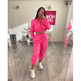 SET VINIL JOGGER PINK