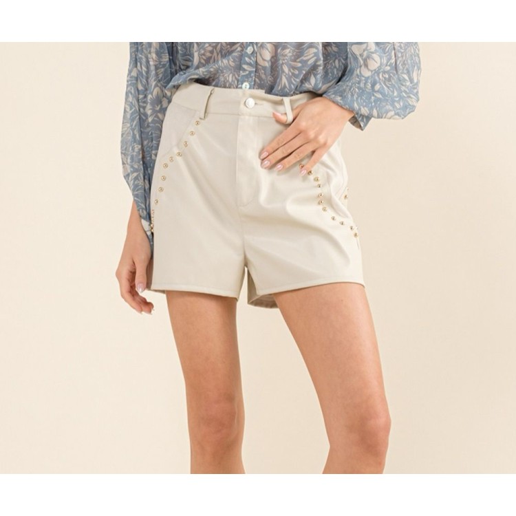 SHORT VINIPIEL BLANCO ESTOPEROL