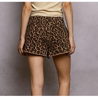 SHORT FALDA LEOPARDO