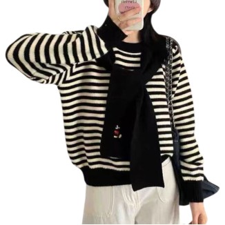 SWEATER NEGRO RAYAS