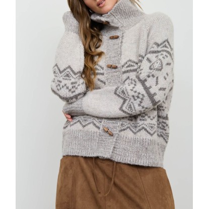 SWEATER GRIS NAVIDAD