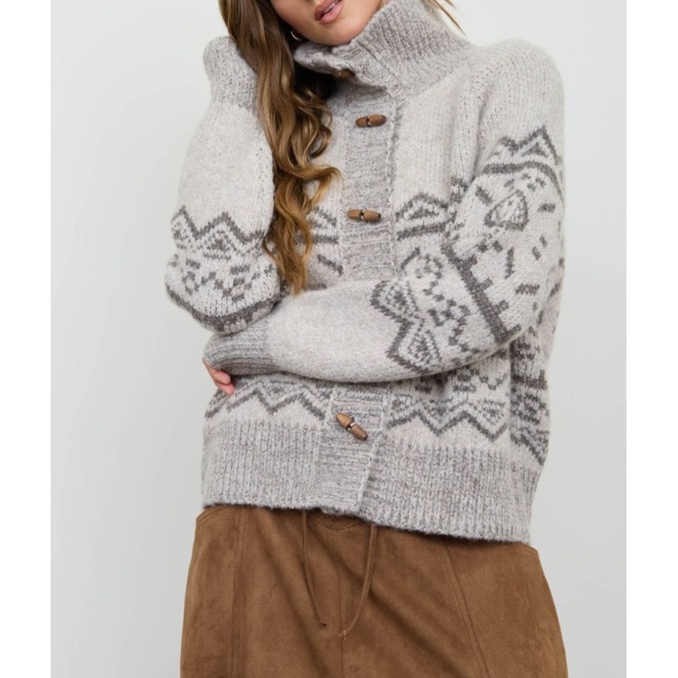 SWEATER GRIS NAVIDAD