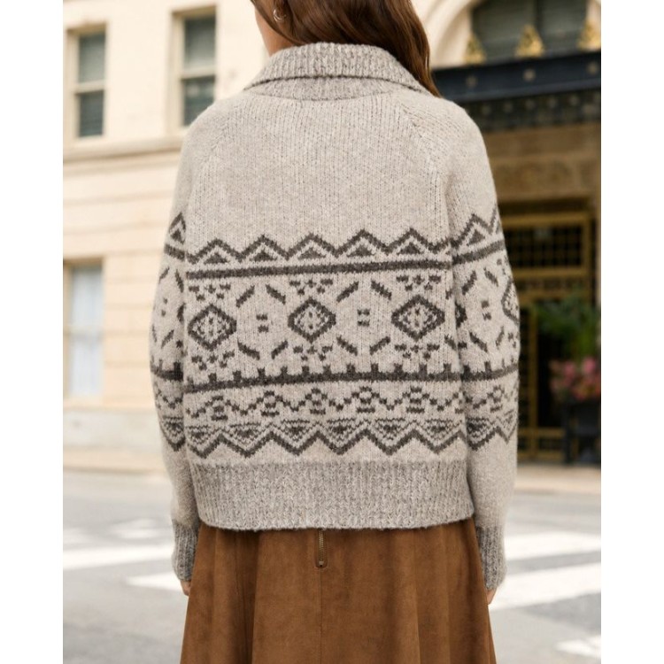 SWEATER GRIS NAVIDAD