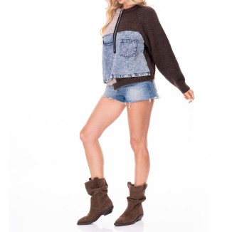 SWEATER DENIM CAFE DE PUNTO