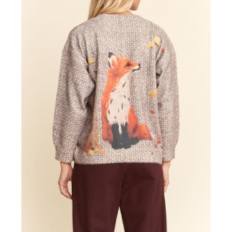 SWEATER CREMA LOBO