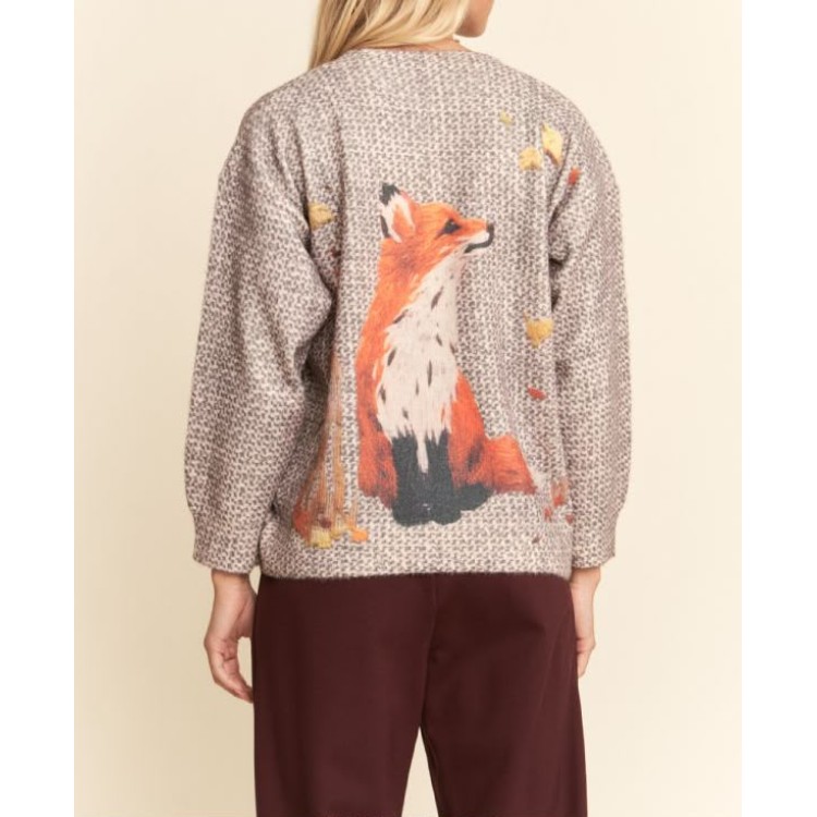 SWEATER CREMA LOBO