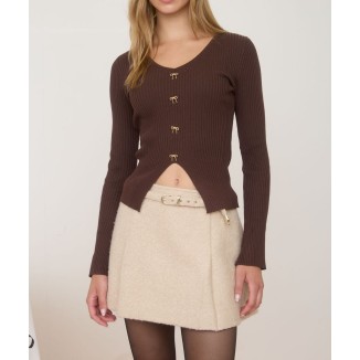 SWEATER BOTONES CAFE