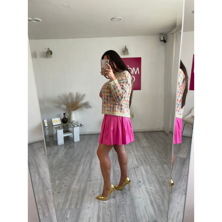 SWEATER MULTIBEIGE TWEED