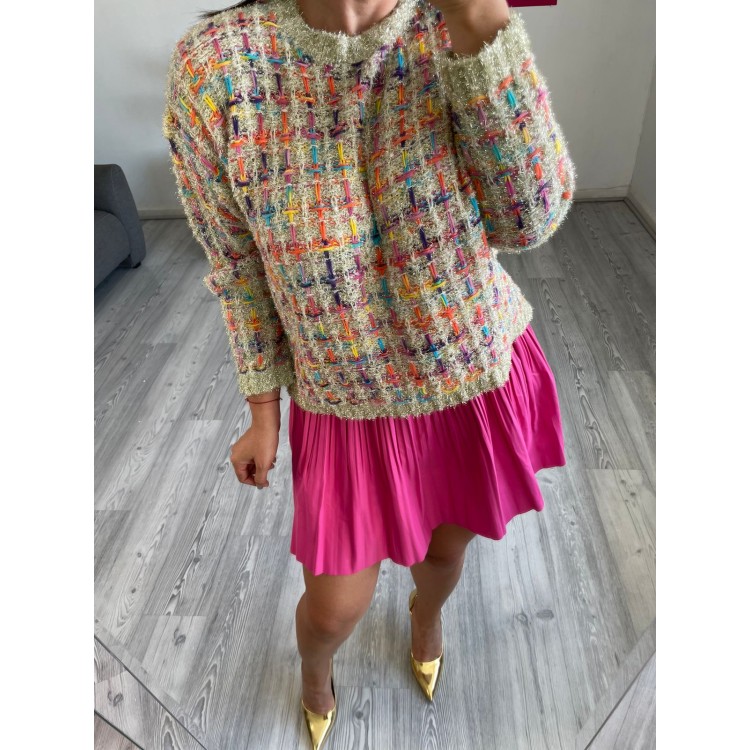 SWEATER MULTIBEIGE TWEED