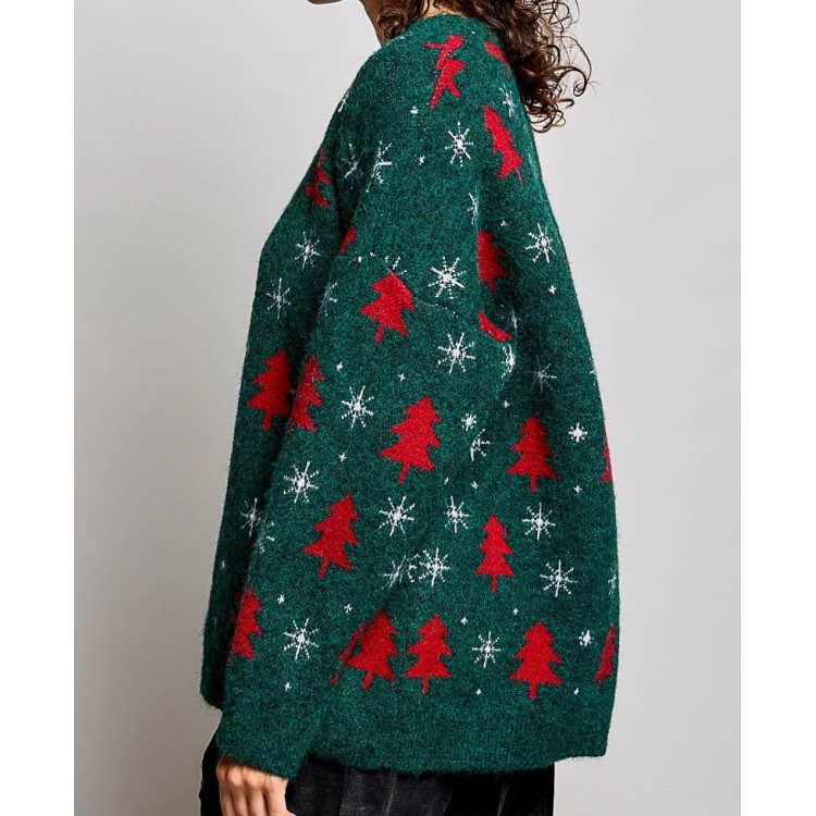 SWEATER VERDE PINOS