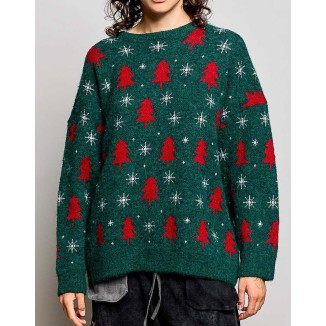 SWEATER VERDE PINOS