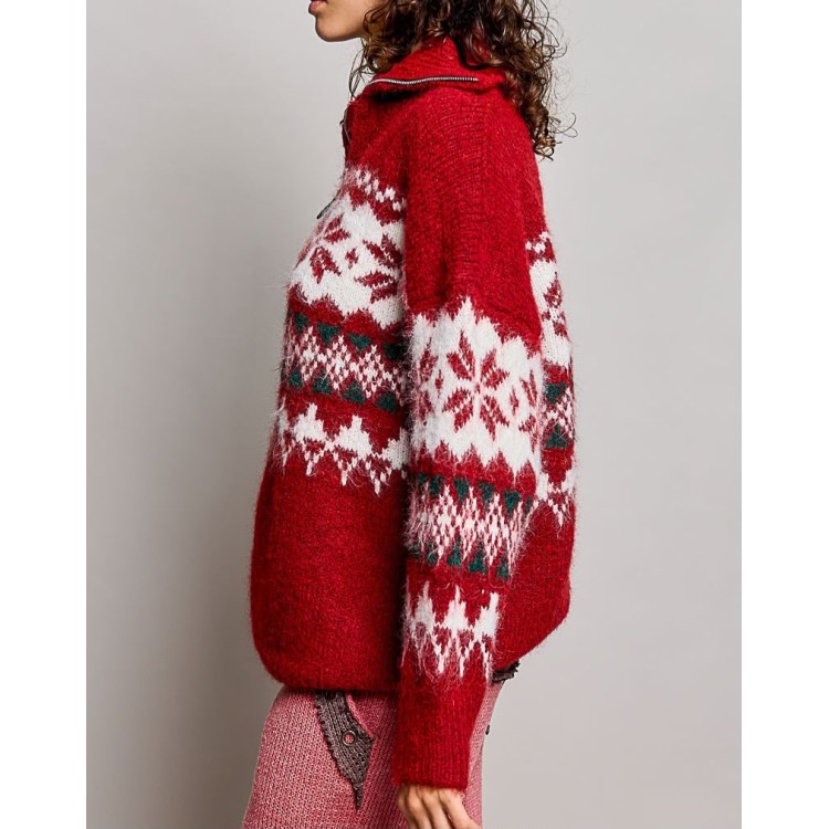 SWEATER ROJO CLASICO NAVIDAD