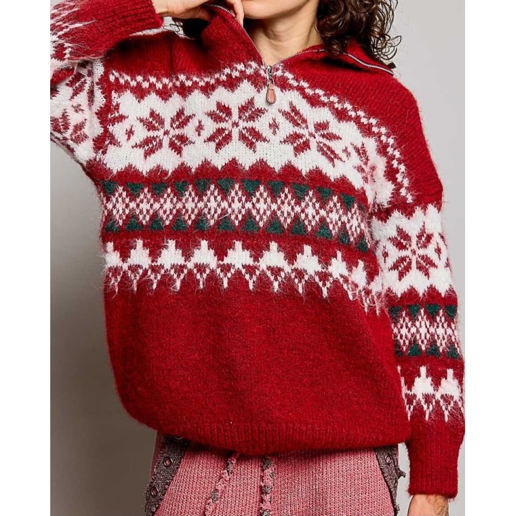 SWEATER ROJO CLASICO NAVIDAD