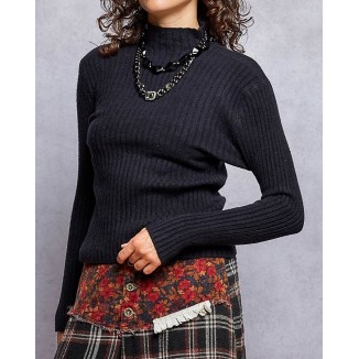SWEATER NEGRO MANGA LARGA