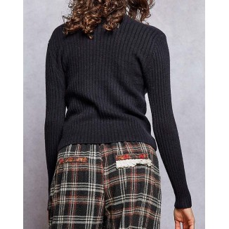 SWEATER NEGRO MANGA LARGA