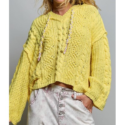 SWEATER VAINILLA PUNTO GRUESO