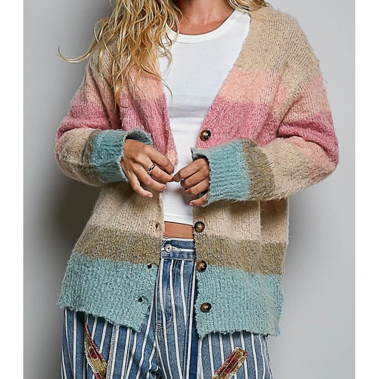 SWEATER MULTICOLOR BOTONES