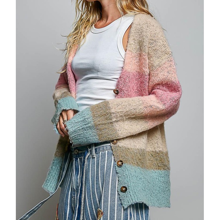 SWEATER MULTICOLOR BOTONES