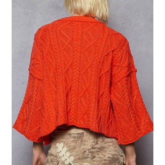 SWEATER ROJO TRENZADO