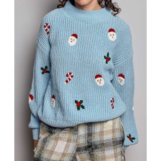 SWEATER AZUL PINITOS