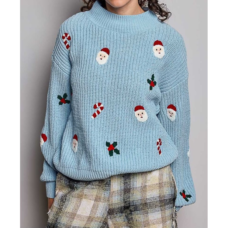 SWEATER AZUL PINITOS