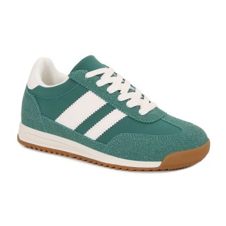 TENIS VERDE RAYAS 