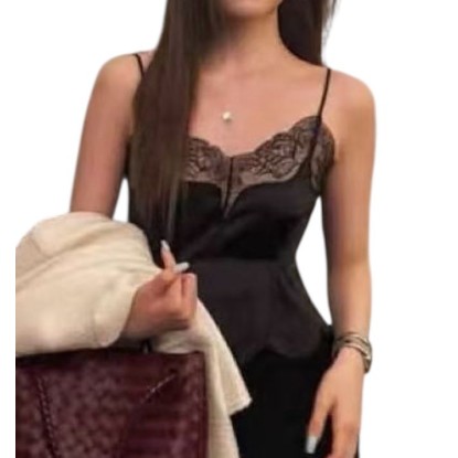 TOP LENCERO NEGRO